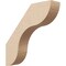 Ekena Millwork 3-inch W x 14-inch D x 14-inch H Carmel Rough Cedar Woodgrain TimberThane Knee Brace, Primed BRCUR03X14X14CARRCPR - alternate 1